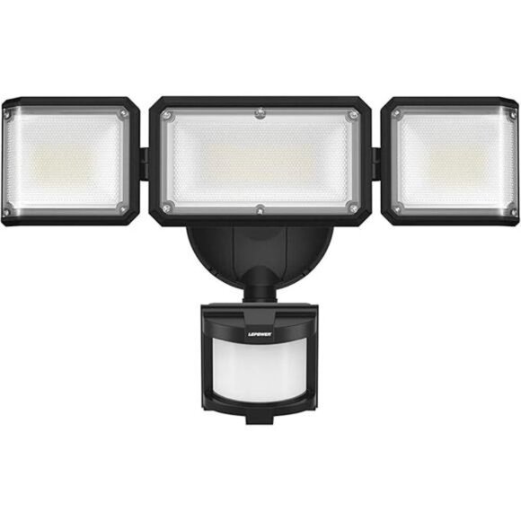 45W Flood Lights Motion Sensor Outdoor Lights, 4800LM LED Security Light - Picture 6 of 6